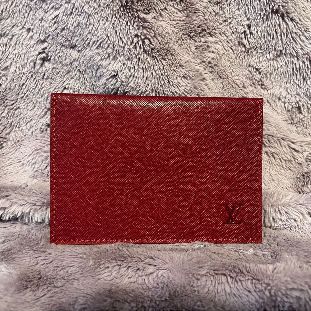 Louis Vuitton Red Card Holder - Picture 5 of 8